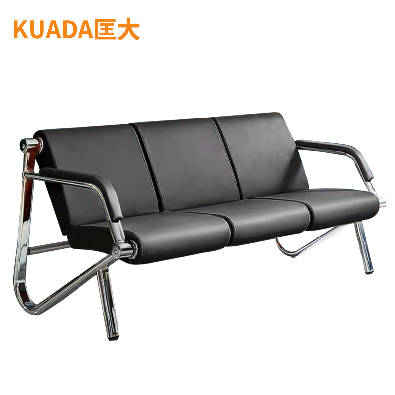 匡大 办公沙发 皮艺沙发 办公室接待沙发 牛皮 三人位 KDT817高清大图