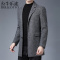 公牛乐途2021毛呢大衣男中长款羊毛西服秋冬季加厚中双面呢西装风衣呢子外套定做款