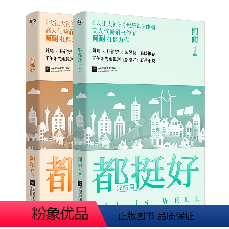 [正版]阿耐:都挺好 套装2册现代都市家庭情感职场小说书籍由姚晨倪大红等主演热播剧原型小说大江大河欢乐颂艰难的制造花落