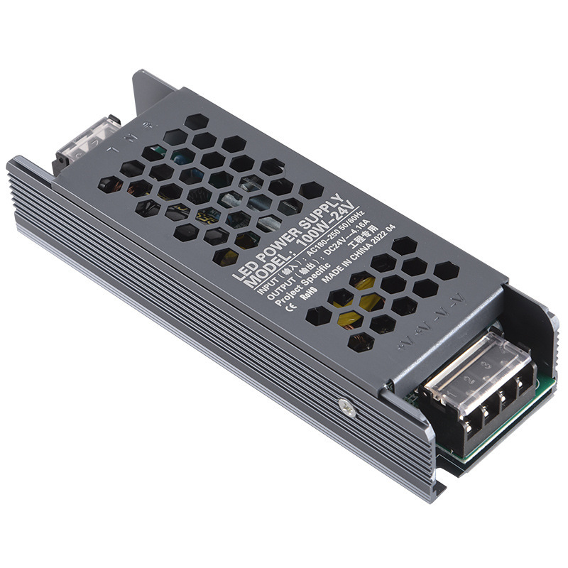 水龙珠(SHUILONGZHU)led超薄变压器灯箱变压器开关纯铜静音恒压线条灯带低压照明电源DC24V-500W