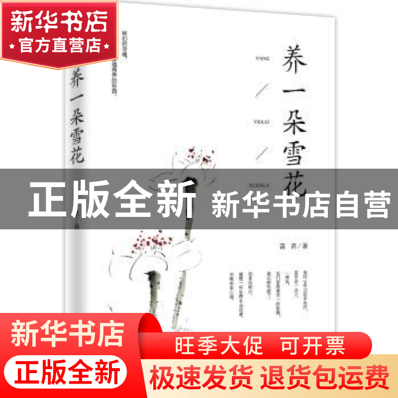正版 养一朵雪花 菡萏 著 中国华侨出版社 9787511370747 书籍