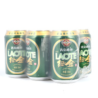 崂特（LAOTE BEER）山东青岛啤酒整箱 绿金 10度 崂山水精酿啤酒 330ml*6听整箱