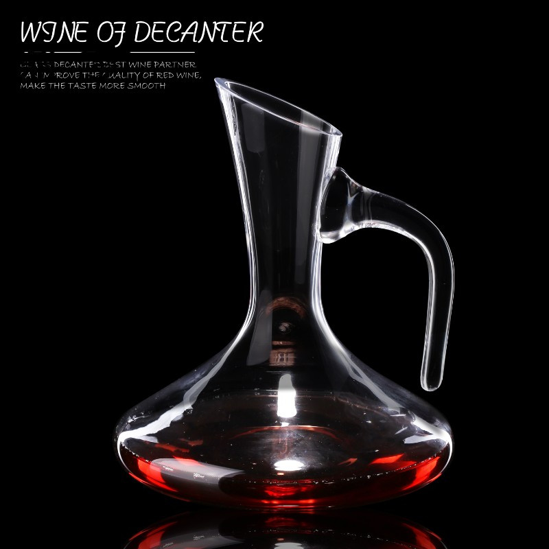 鼎亨透明玻璃醒酒器 红酒醒酒器 分酒器 酒壶 酒具 异形醒酒器带