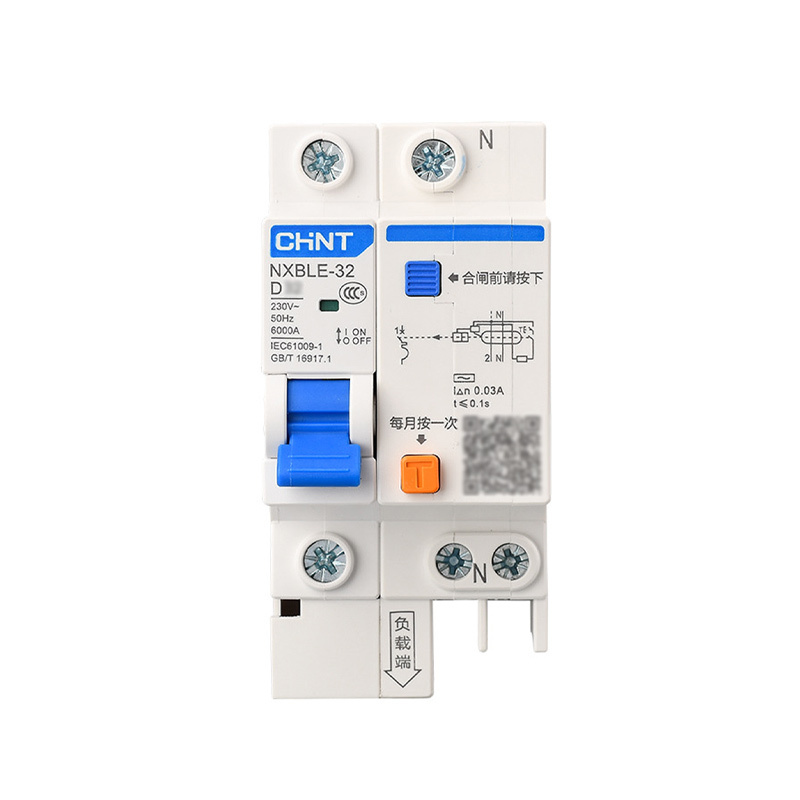 正泰(CHNT)剩余电流动作断路器 NXBLE-32 1P+N D25 30mA 6kA 5个/组(单位:组)货期4天高清大图