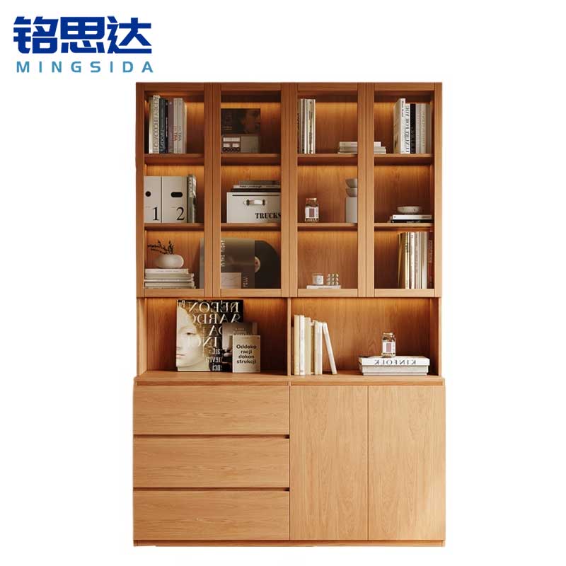 铭思达书柜展示柜 四门1.6米 台