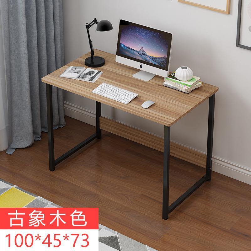 电脑桌台式桌子简约宜家经济型卧室学生家用省空间办公桌简易书桌 100古象木标准版