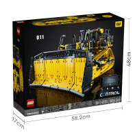 LEGO乐高机械系列42131 App控制式 Cat® D11 推土机拼插积木玩具