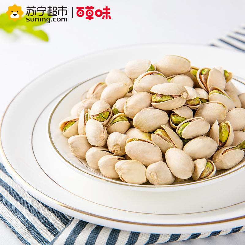 百草味 坚果 开心果盐焗味100g袋装(休闲零食)