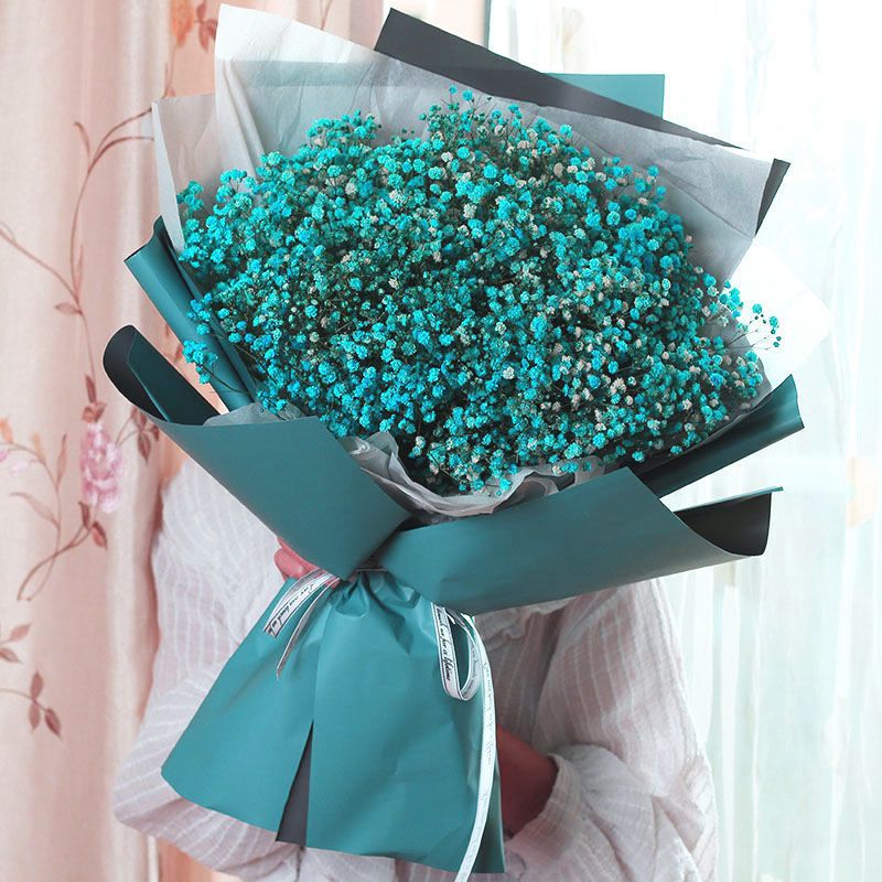 大束满天星干花花束鲜花速递毕业照送闺蜜老婆女友生日礼物花束|粉色