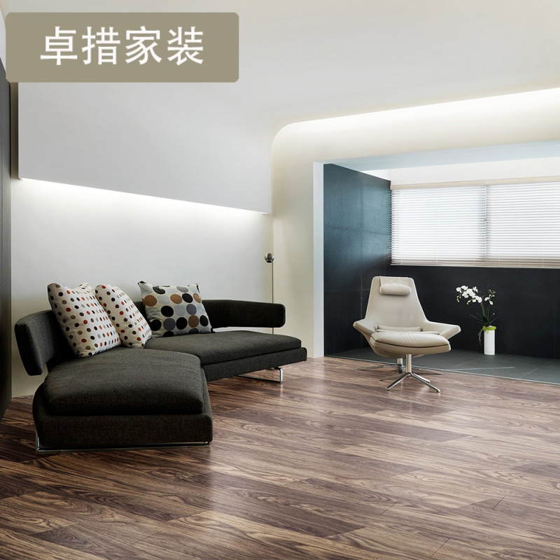 柏荣 加强型白网格 PVC地板革家用耐磨防滑防水 塑料地胶地面贴纸壹德壹
