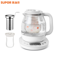 SUPOR/苏泊尔养生壶SW-15YT03家用全自动加厚玻璃多功能电热烧水壶煮花茶器燕窝壶