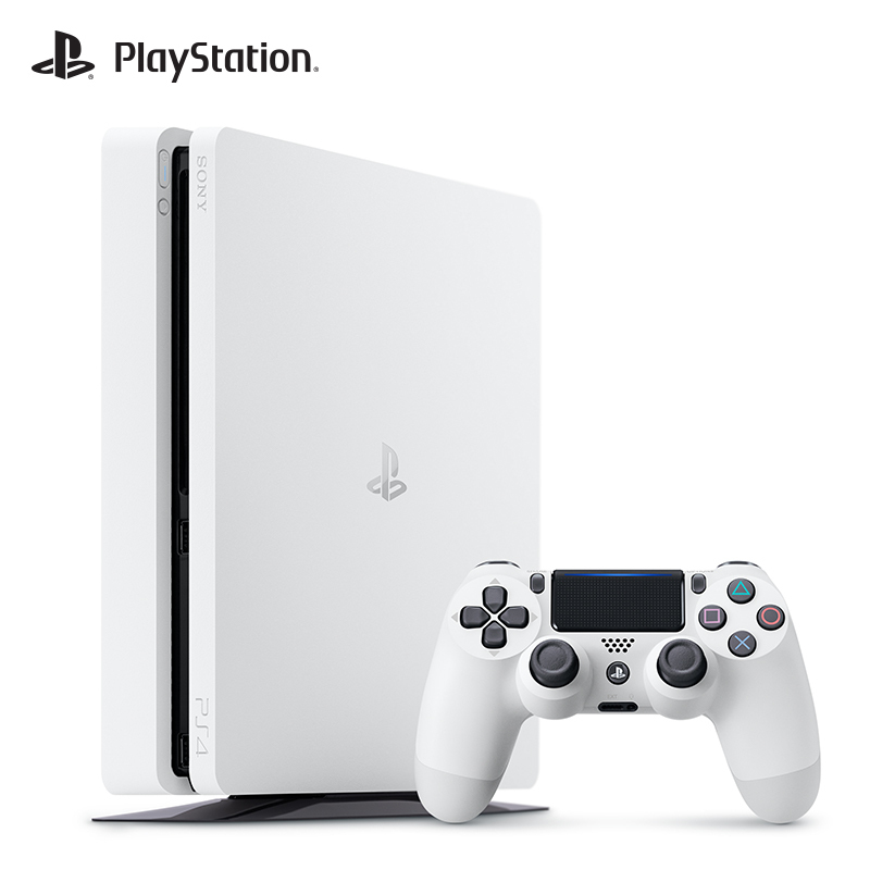 索尼(SONY) PS4 新年大作套装(冰河白 500GB)国行家用游戏机 4k超清 火爆畅玩