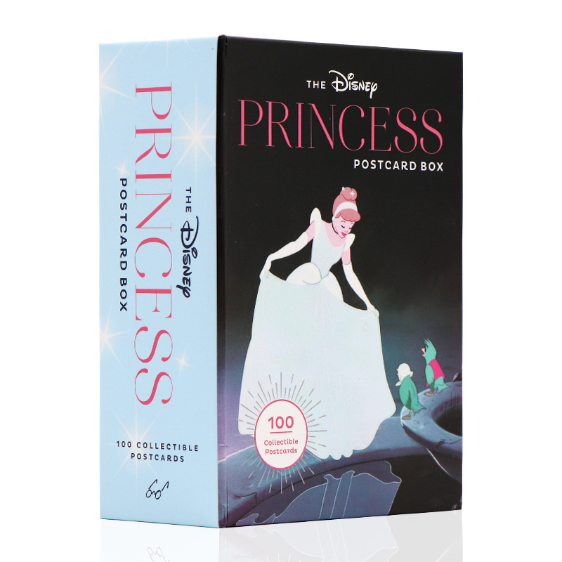 [正版]迪士尼公主100张公主人物明信片礼盒装 英文原版 The Disney Princess Postcard B高清大图