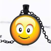 表情时光宝石玻璃长款项链女式百搭毛衣链YWHHSP2400送女朋友七夕情人节礼物