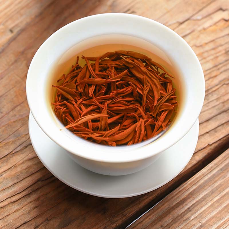 源御露(Yuan Yu Lu)金骏眉茶叶新茶浓香型正宗武夷红茶高档乌檀木礼盒装送礼节日礼400克高清大图