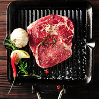蒙都 眼肉牛排(450g 3片装/1盒装)清真生鲜牛排微调理