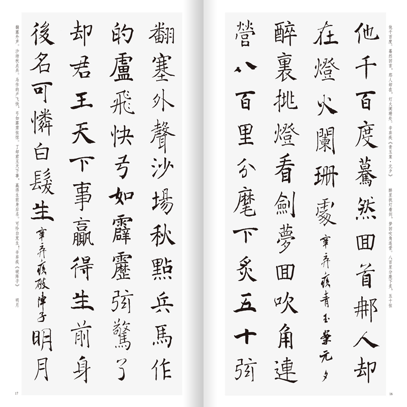 [正版]褚遂良楷书集字宋词一百首 收录褚遂良经典楷书碑帖集字古诗词作品集临摹教程 雁塔圣教序大字阴符经毛笔书法字帖集字高清大图