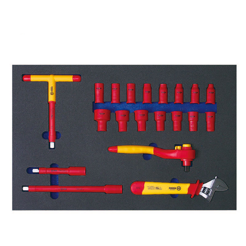 宝合(BOOHER)20件12.5mm系列VDE绝缘套筒工具组套 YX
