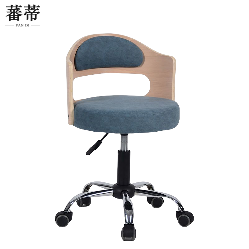 蕃蒂升降椅深蓝色把高清大图