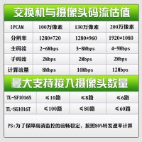 TP-LINK TL-SF1016S 16口百兆网络交换机钢壳100M快速以太网交换器网线分线集线器分流即插即用非千兆口