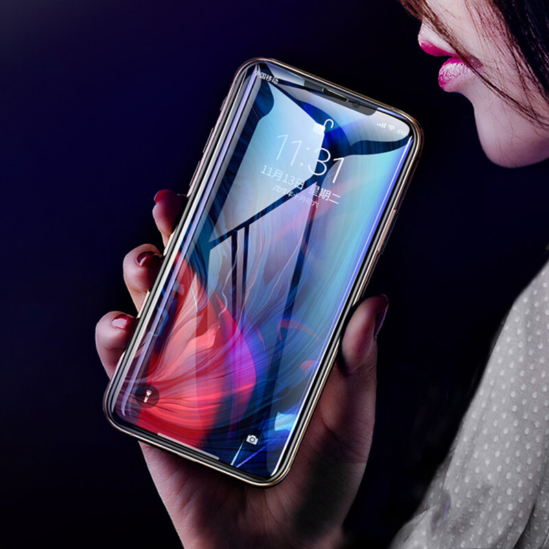 ESCASE 【两片】苹果XR/11钢化膜手机膜 iphone XR/11钢化膜 高清屏覆盖非水凝膜 前玻璃膜