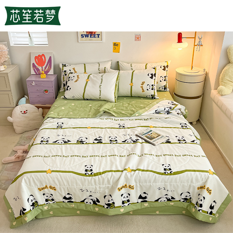 芯笙若梦 夏凉被 1.8*2M 床高清大图