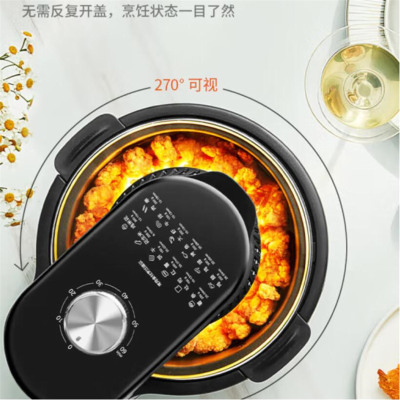 苏泊尔(SUPOR)4L空气炸锅 可视12大菜单蒸汽嫩炸锅 可酥可嫩大功率分离式炸篮 KJ40D65高清大图