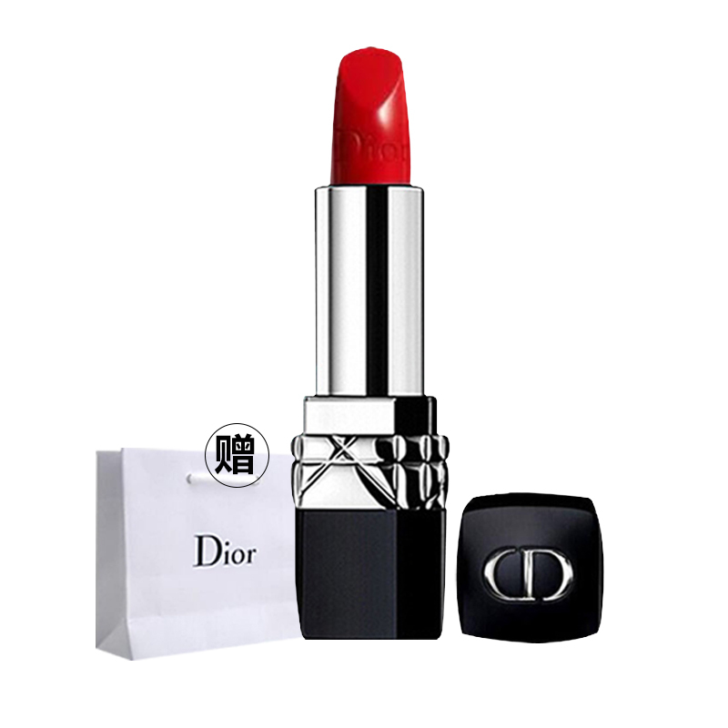 [国内专柜版]迪奥(Dior)全新烈艳蓝金唇膏3.5g 口红 080# 缎光珊瑚红