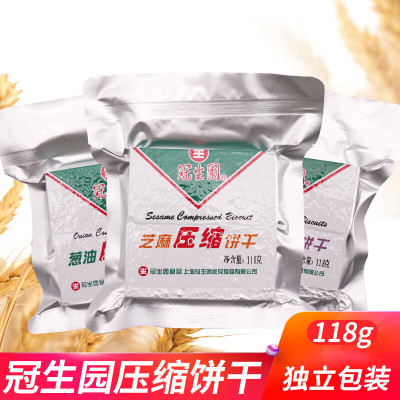 冠生园 压缩饼干 118g*6袋 葱油味+肉蓉味+芝麻味