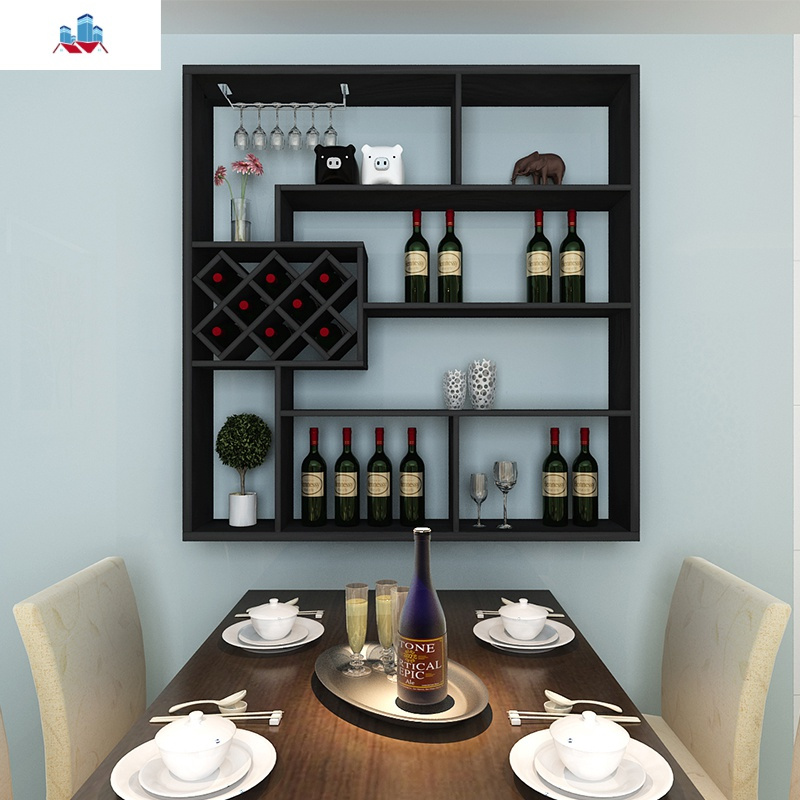 酒柜吊柜壁挂墙壁红酒架置物架简约壁柜储物柜挂柜餐厅 泰空仓酒柜
