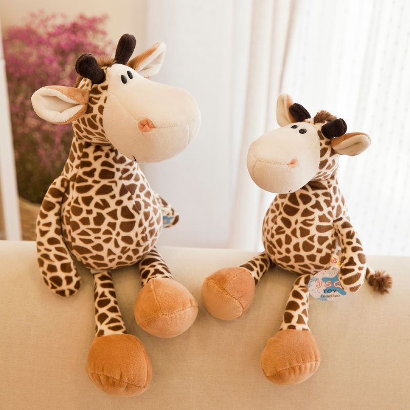 森林动物公仔长颈鹿大象狮子猴子狗老虎活动礼物儿童生日毛绒玩具狮子