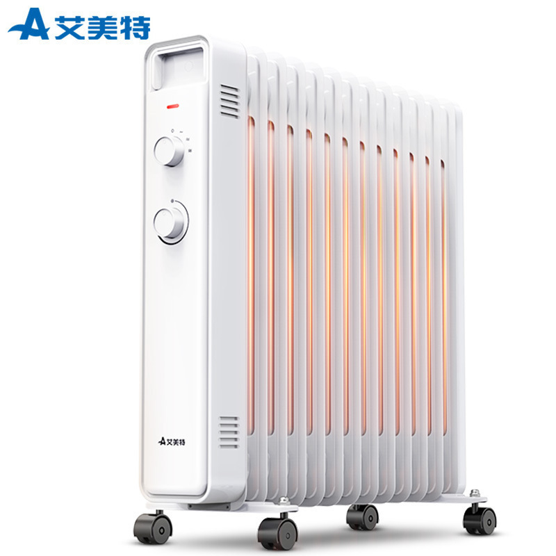 艾美特(Airmate) 油汀 取暖器 HU1332-W 家用节能省电 13片恒温 2200W 全屋升温 浴室办公室电暖