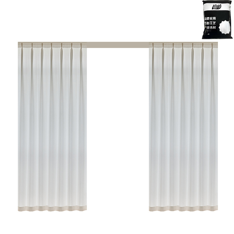 植巾（PLANTJIN） CL210 1m*2.7m 雪纺 窗帘 1.00 米/片（计价单位：片）白色高清大图