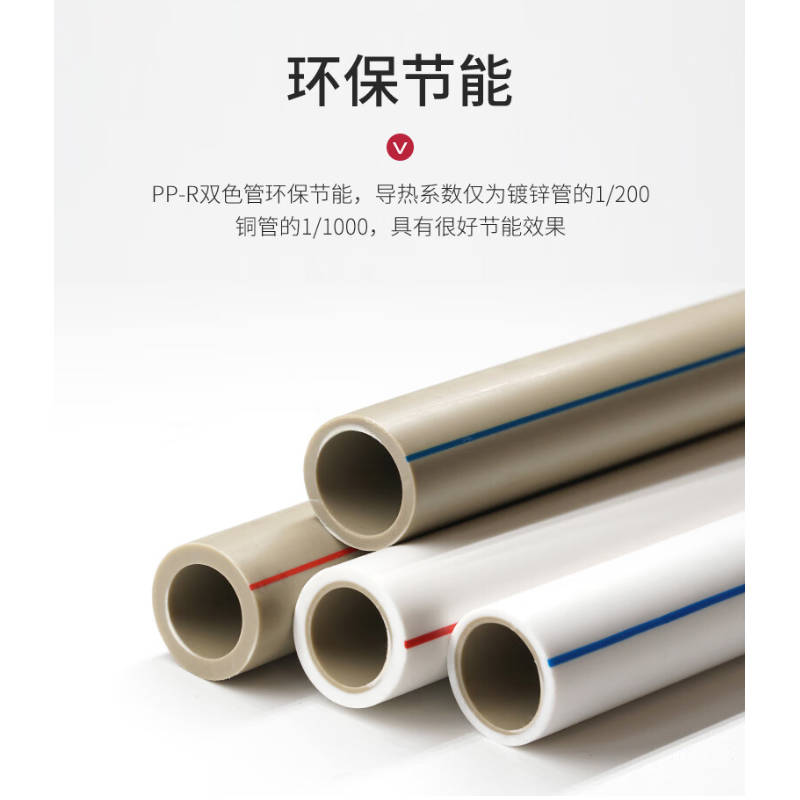 联塑 LESSO ppr水管 冷水ppr管件 白色 dn20[4分/1.25MPa/壁厚2.0mm]4米/根高清大图