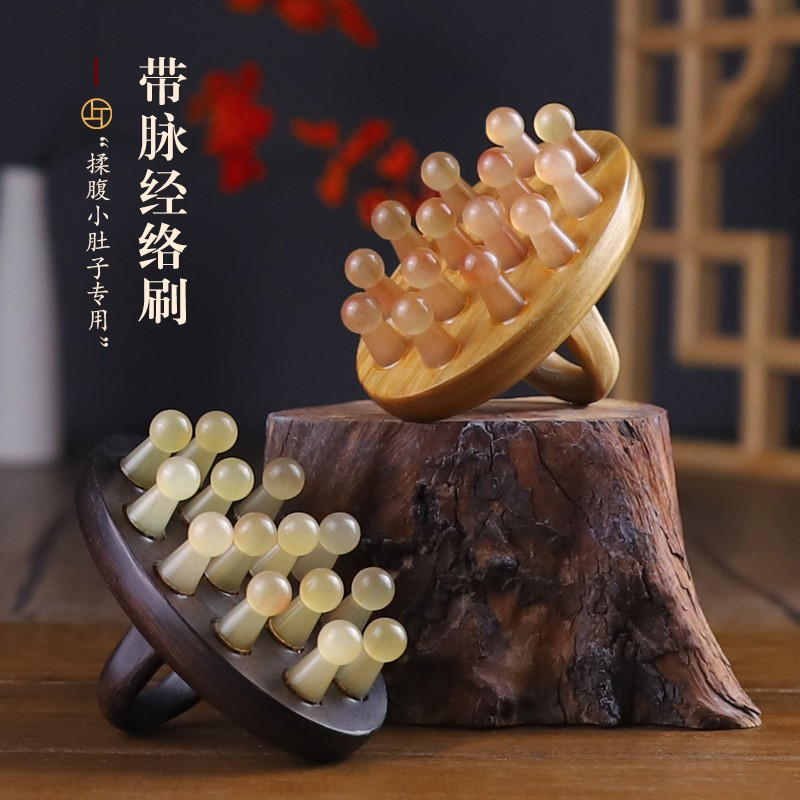 绿檀椭圆身体刷