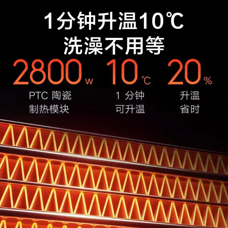 米家(MIJIA)小米浴霸智能变频恒温浴霸快升温循环加热(静谧灰)高清大图