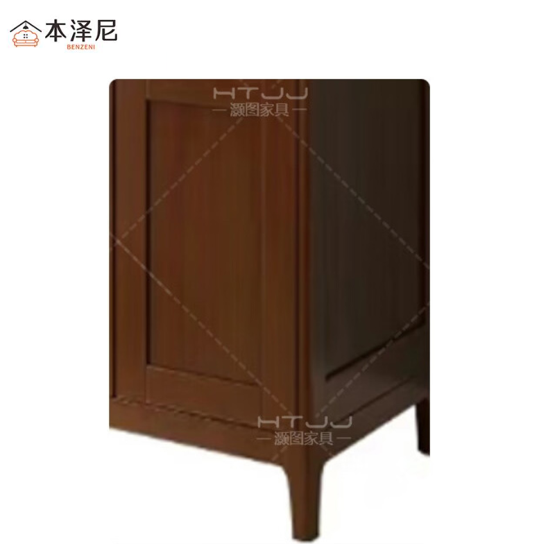 本泽尼 衣柜 实木衣柜 HTC-XM856 800*560*2100mm 组高清大图