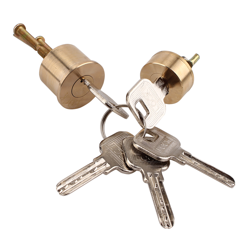 阿斯卡利老式防盗锁芯铁木月牙十字一字c级叶片室内执手锁锁心b