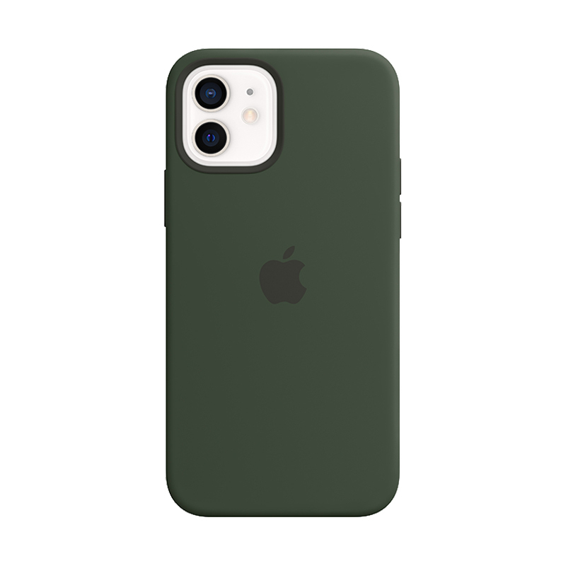 Apple 原装 iPhone 12 | 12 Pro MagSafe硅胶外壳 深绿色 12和12 Pro专用手机壳