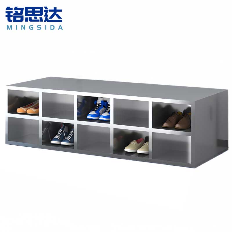 铭思达不锈钢鞋柜双面20格个高清大图