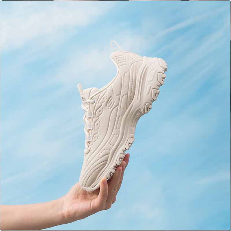 斯凯奇女款休闲熊猫鞋150243/OFWT-5.5双高清大图