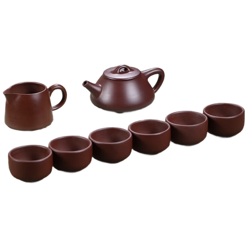 金镶玉 JXY-01 功夫茶具整套茶壶*1+茶杯*6+茶盅*1家用 宜兴紫砂壶220ml(单位:套)