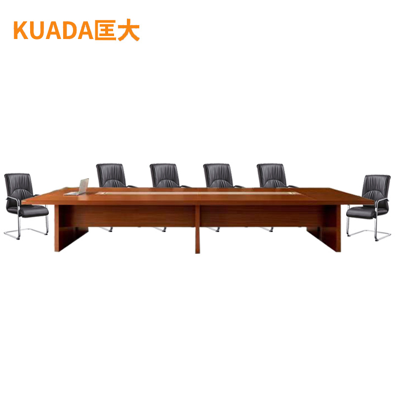 匡大会议桌办公室开会桌子长条形会议桌配椅子 一桌十椅 KDT384