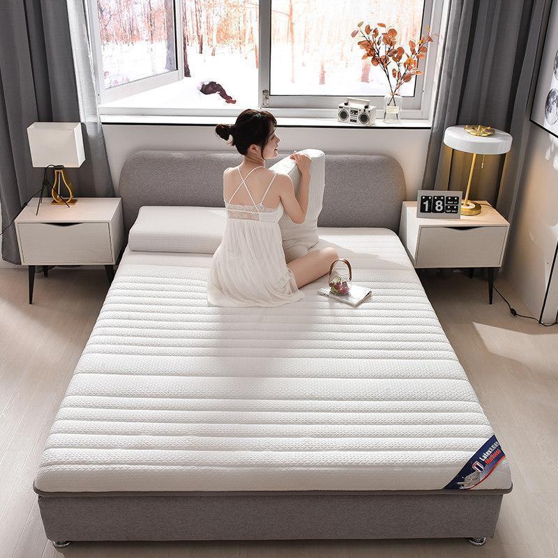 美帮汇加厚乳胶床垫软垫子学生宿舍单人1.5m榻榻米海绵垫被褥子租房专用 BLM-(月关白)加厚乳胶床垫 120x200cm床-加厚乳胶床垫