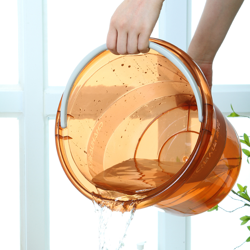 茶花 0249 水桶巧提手宽边塑料桶11L (单位:个)