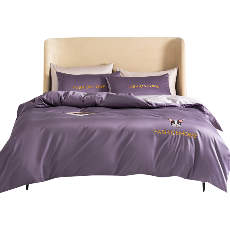 婵思 TJ0WL02100650 60支长绒棉尚一系列四件套 200*230cm高清大图