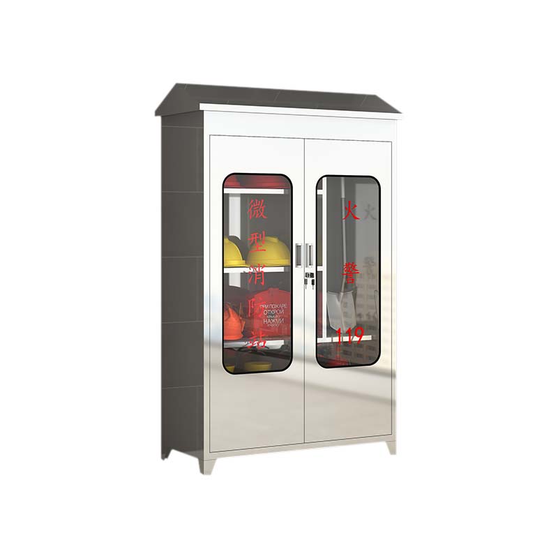 鑫升顺304不锈钢应急物资柜消防救援器材箱防护用品柜室外消防柜带雨棚1480*900*400(加厚201材质)不含器材高清大图