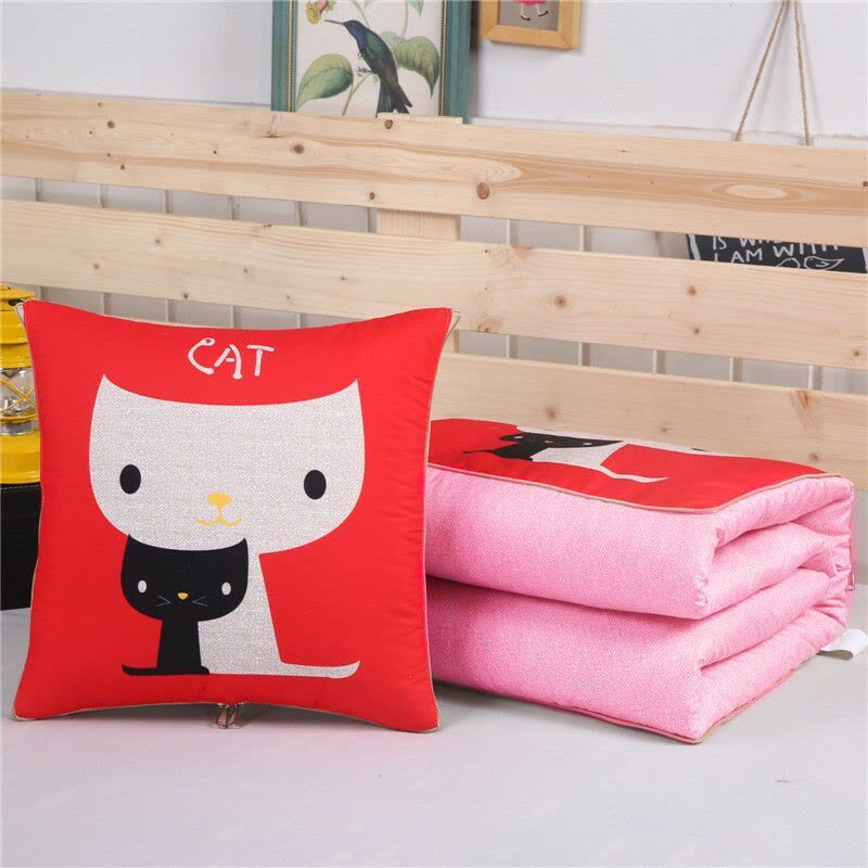 抱枕被子两用办公室午睡枕多功能枕头被折叠毯汽车靠垫靠枕空调被图片