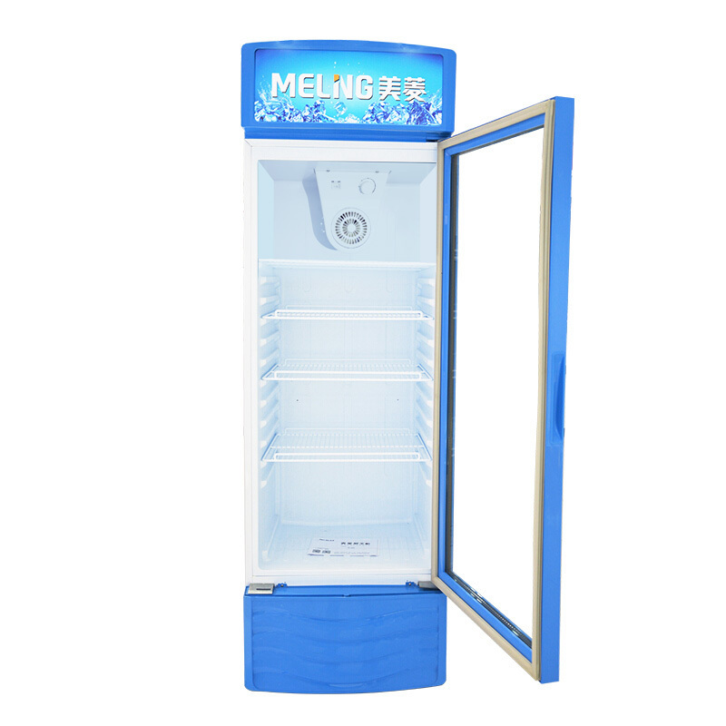 美菱(MELING)266升商用饮料饮品保鲜冰柜 展示冷藏立式冷柜 单门陈列柜SC-266L