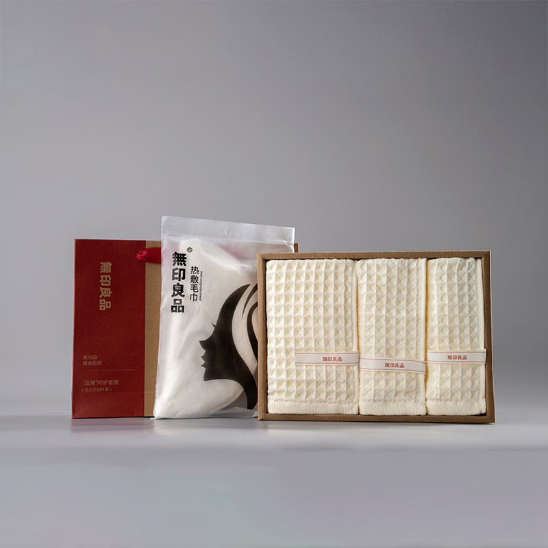 无印良品(HOME)“品牌”呵护套装(毛方巾四件套)MJ-ZU23-001 MJ-ZU23-001